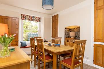 The dining-area is the ideal place for gathering the family to plan the day's adventures.