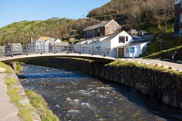 Take the short stroll across the bridge to explore the other side of the river.