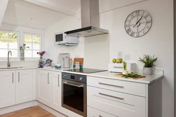 You'll love preparing your holiday meals in the stylish kitchen.