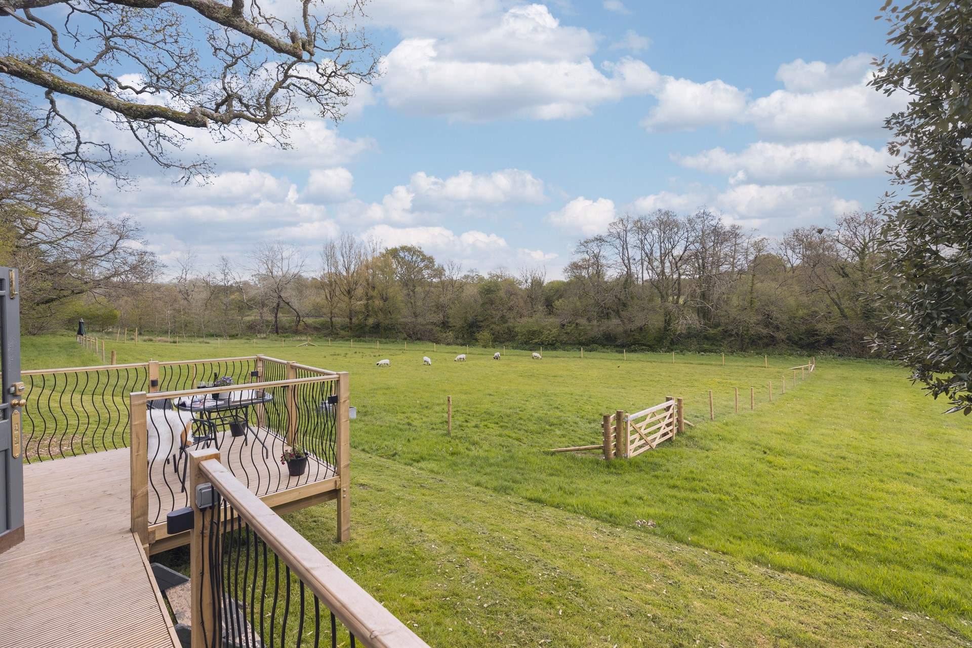 On a balmy summer's eve why not dine alfresco on the decking? 