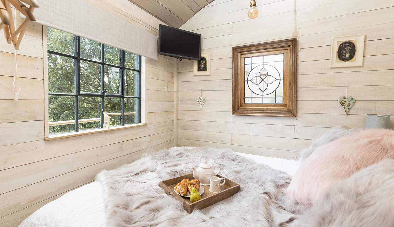 Enjoy blissful mornings relaxing in your tranquil space. 