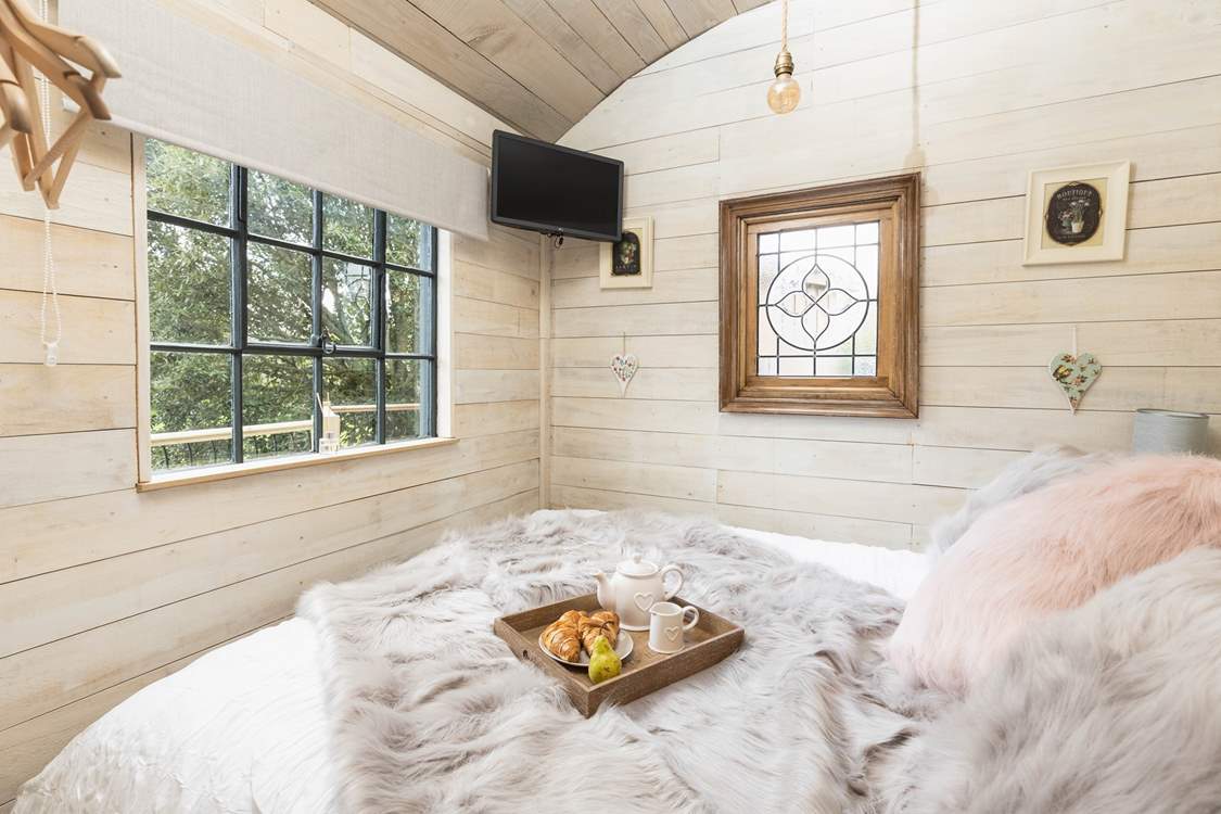 Enjoy blissful mornings relaxing in your tranquil space.