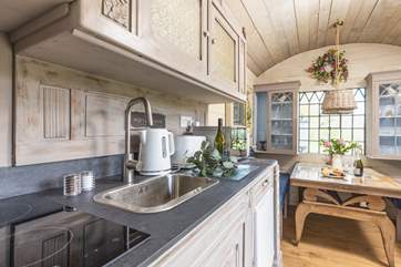 The kitchen has everything you need for a delicious meal.