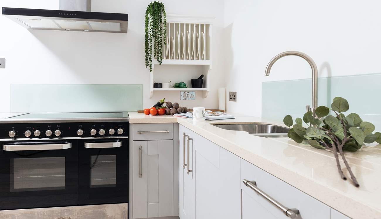 The kitchen has everything you need. 