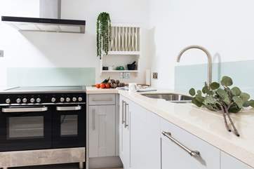 The kitchen has everything you need.