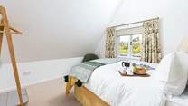 Bedroom 3, the perfect spot for breakfast in bed. 