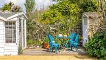 The outdoor space is perfect for relaxing.