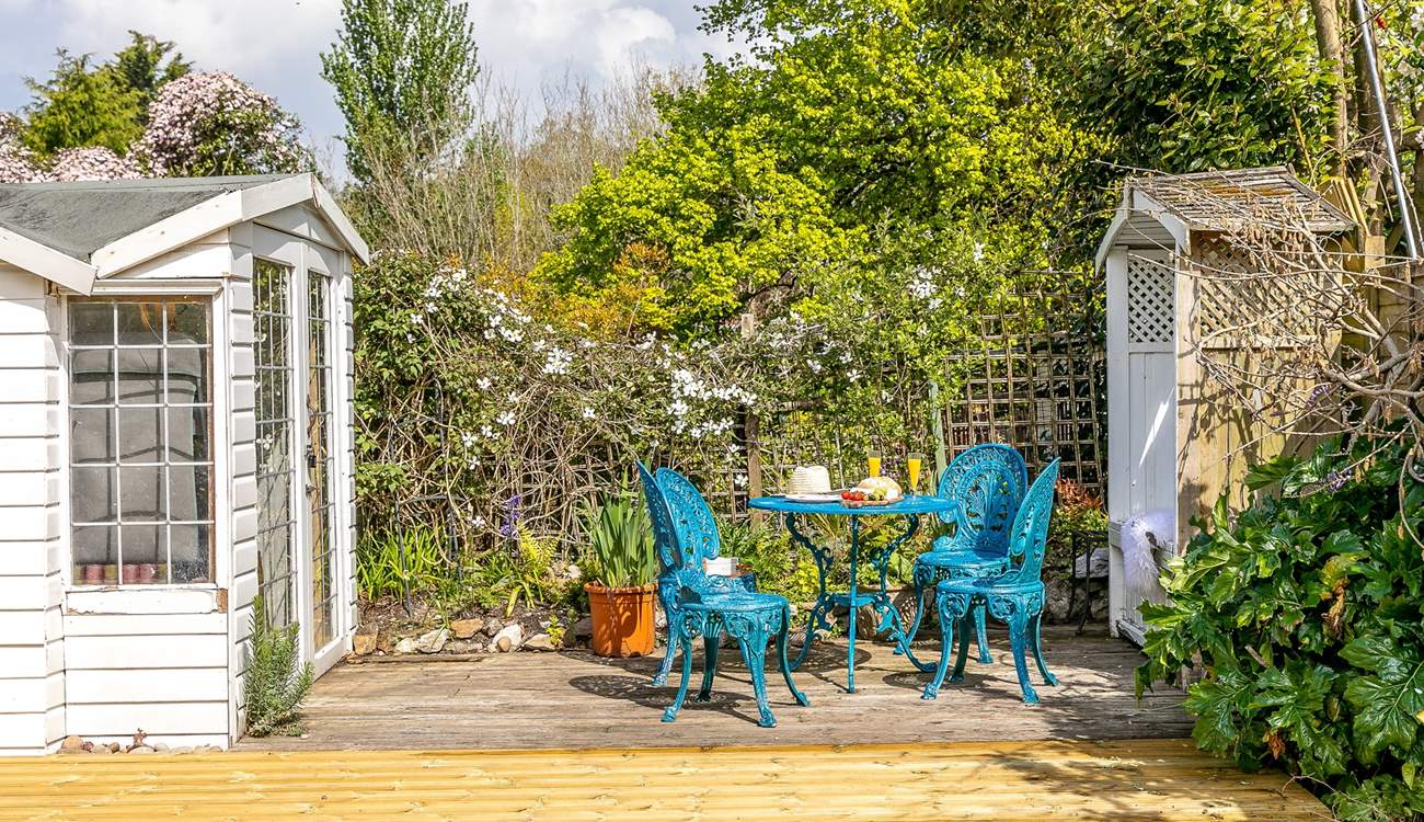 The outdoor space is perfect for relaxing.