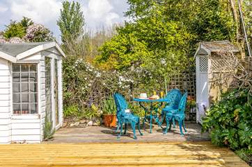 The outdoor space is perfect for relaxing.