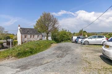 Parking is available 25 yards away from the cottage.