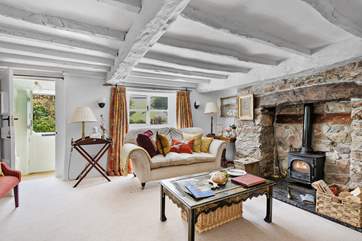 The cosy sitting-room filled with character and charm.