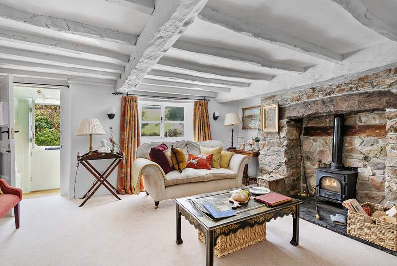 The cosy sitting-room filled with character and charm.
