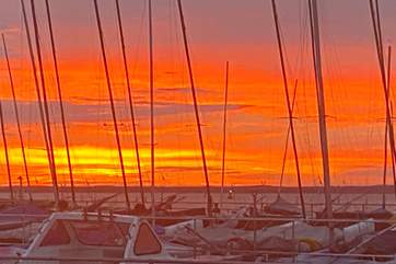 Gurnard is well known for its magical sunsets.