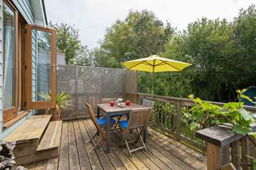 No matter what time of day, dine outside and enjoy the peaceful surroundings.