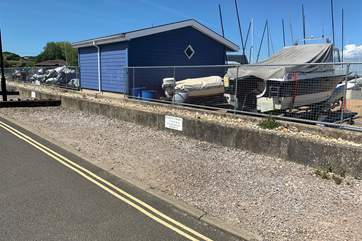 There is private parking for two cars opposite The Shack.