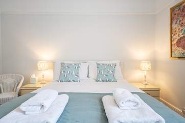 The light and airy second bedroom situated on the first floor.