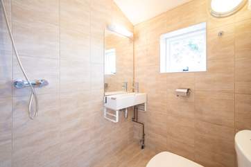 The wet-room located on the ground floor to wash of those sandy toes after a day at the beach.