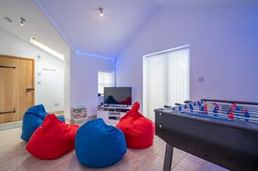 The games-area on the ground floor is perfect for the younger ones to enjoy!
