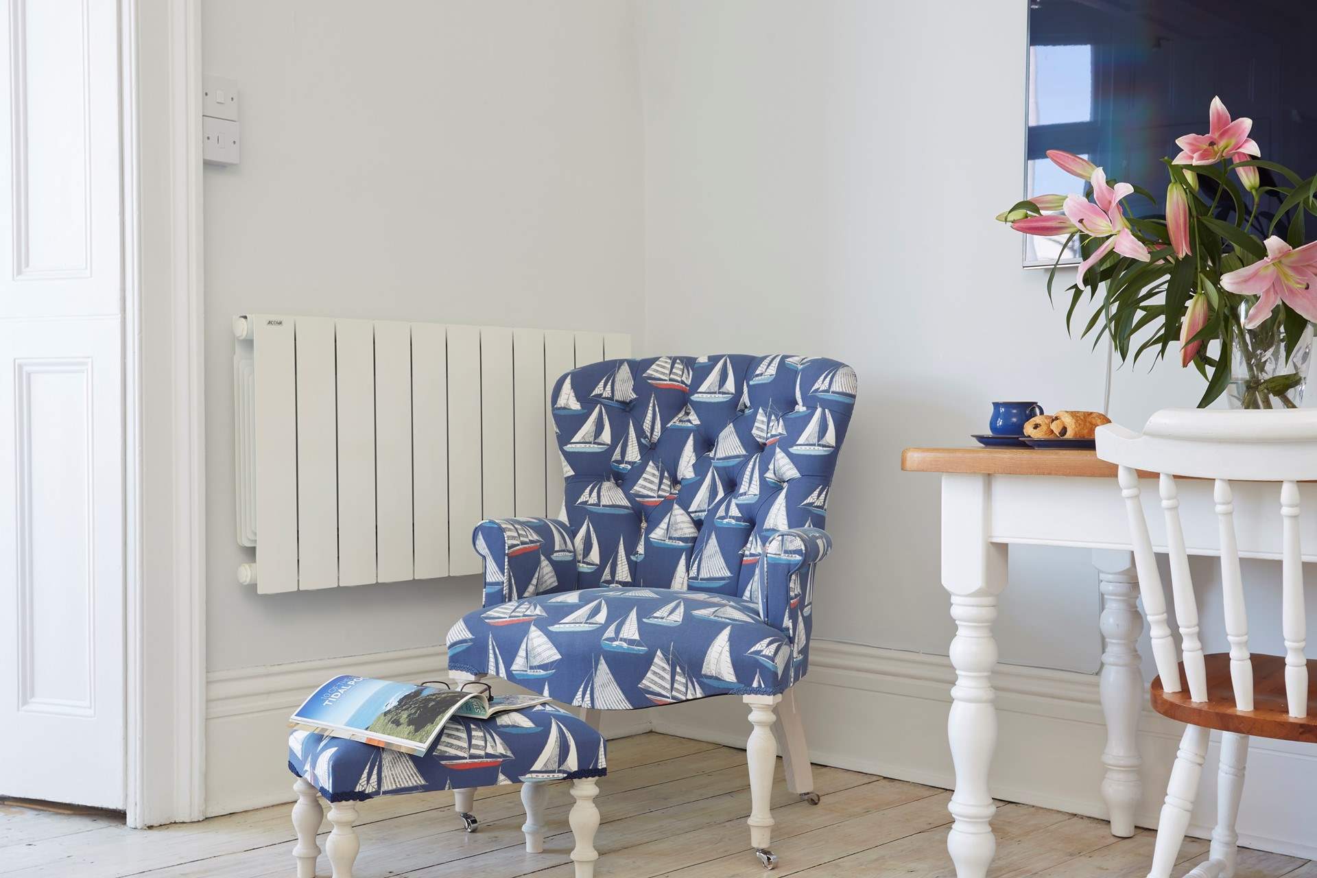 Lovely spot to sit with a cup of coffee and a coastal magazine