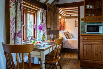 Door to the bedroom.