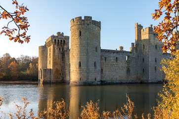 Explore the grounds at Bodiam Castle in East Sussex.