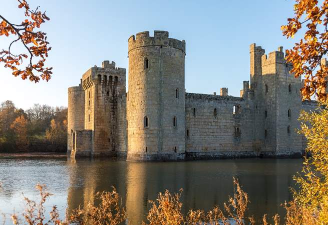 Explore the grounds at Bodiam Castle in East Sussex.