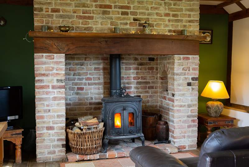 Get cosy in front of the wood-burner and listen to your favourite tunes on Alexa.