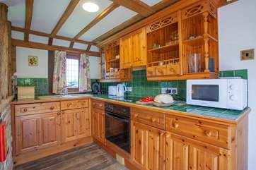Get cooking in the fully equipped kitchen.