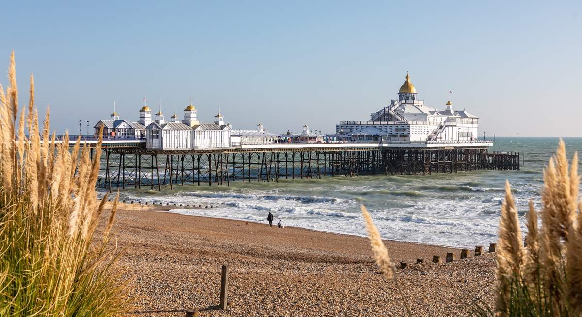 Eastbourne Pier offers fantastic views of the English Channel.