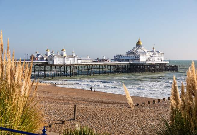 Eastbourne Pier offers fantastic views of the English Channel.