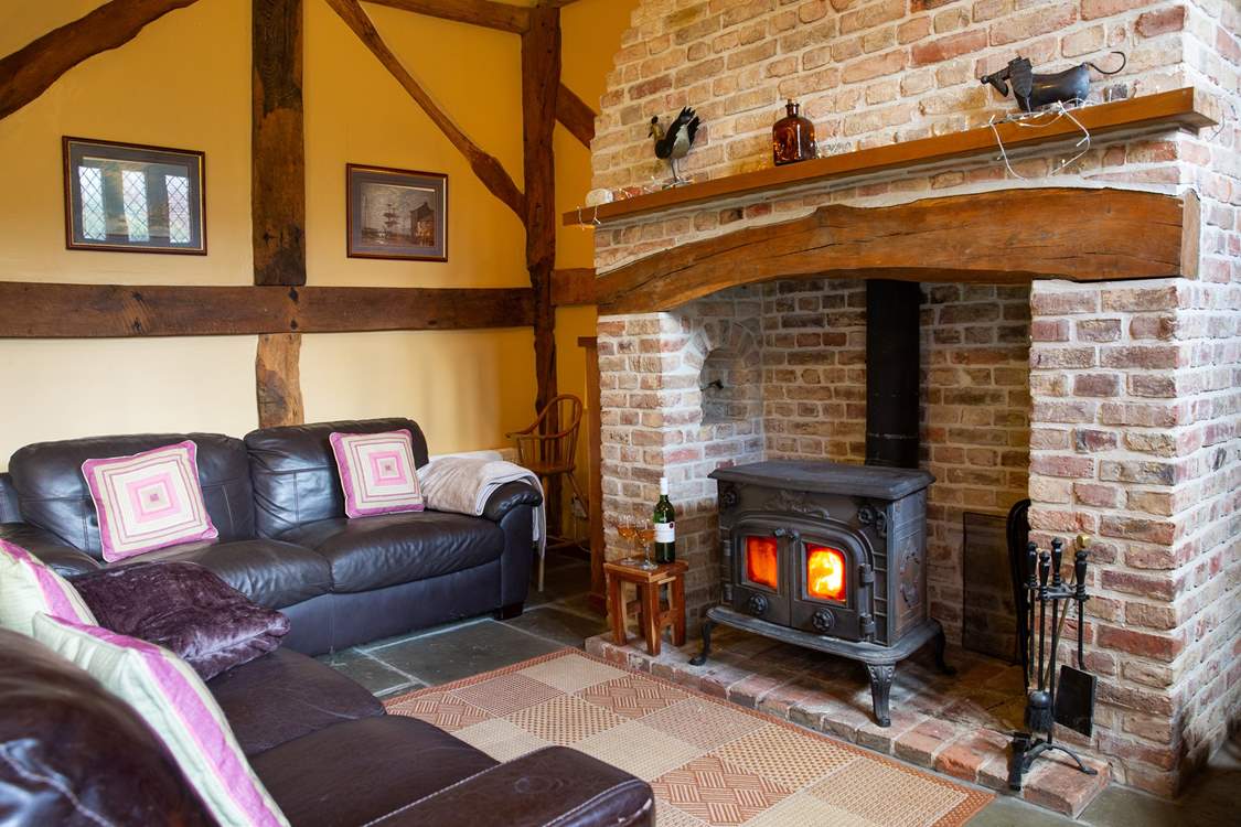 Snuggle up on the sofas.