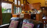 A view of the kitchen area with stable-door to the courtyard garden. - Thumbnail Image