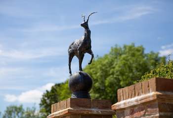 Look out for the stag on the main entrance pillar.