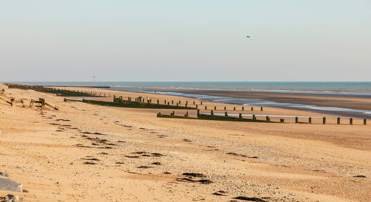 Camber sands is popular with visitors to Sussex.