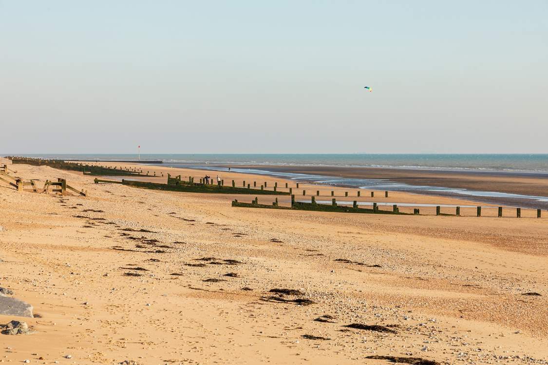Camber sands is popular with visitors to Sussex.
