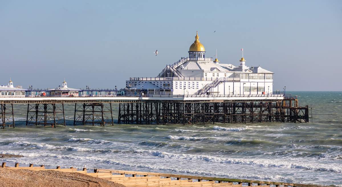 Admire the sea views from Eastbourne Pier.