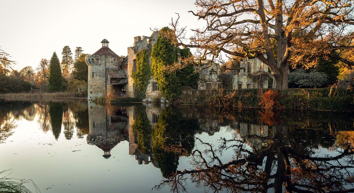 Enjoy the surroundings of Scotney Castle.