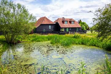 In the grounds of the farm is a large pond which attracts all types of wildlife and birds. Do take care with children.