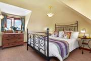 The comfortable double bedroom.