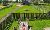 View of the garden and surrounding farmland. - Thumbnail Image