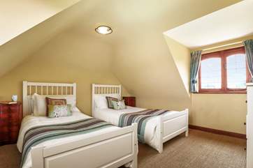 The twin room is perfect for children and adults.