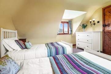 The comfortable twin room.