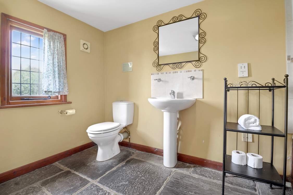 The ground floor bathroom.