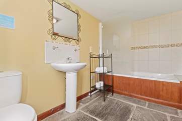 With bath and shower.