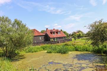 In the grounds of the farm is a large pond which attracts all types of wildlife and birds. Do take care with children.
