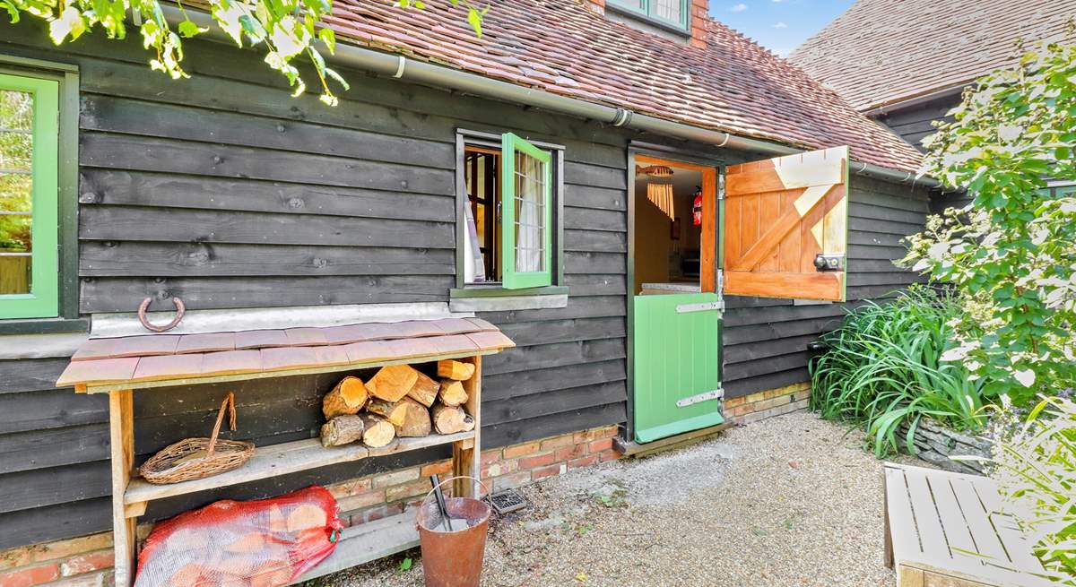 Plenty of logs for the wood-burner.