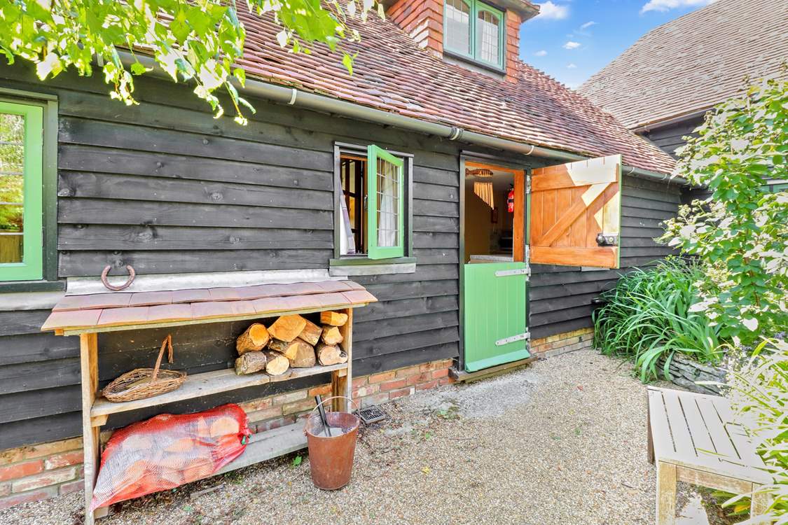 Plenty of logs for the wood-burner.