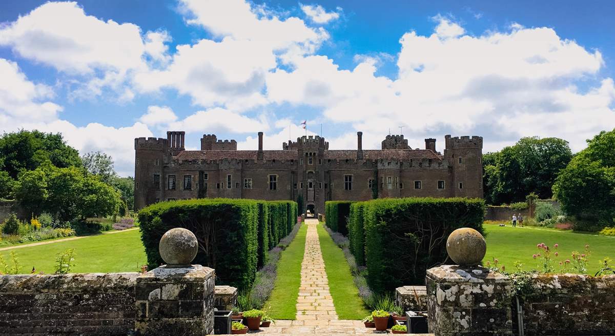 The grounds at Herstmonceux Castle are stunning.