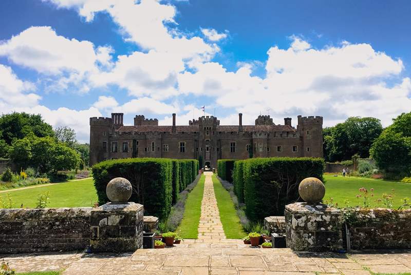 The grounds at Herstmonceux Castle are stunning.