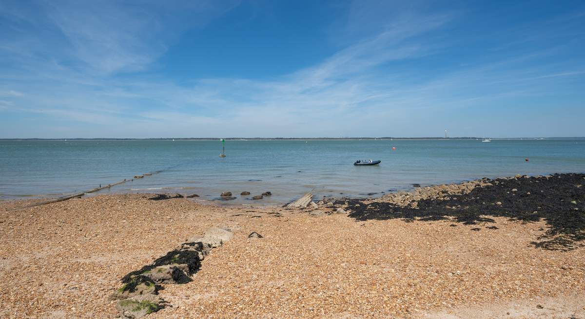 Gurnard seafront is a short walk away.